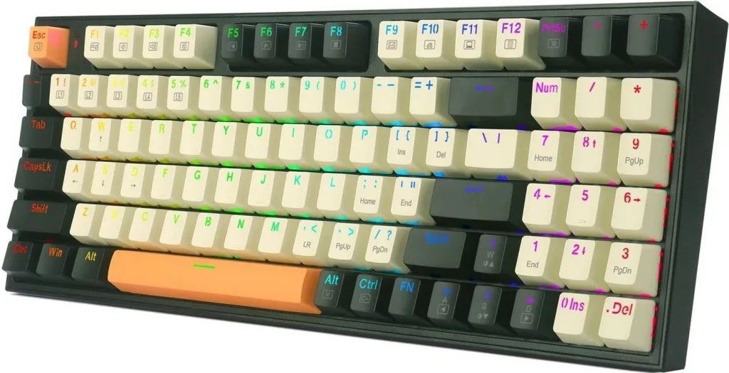 Tastierë mekanike Redragon K636CLO-RGB, RGB, e zezë - 4