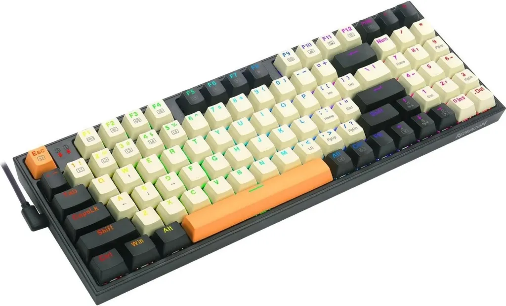 Tastierë mekanike Redragon K636CLO-RGB, RGB, e zezë - 5