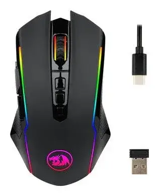 Maus gaming Redragon Ranger Lite RGB, 9 butona, pa tel, i zi