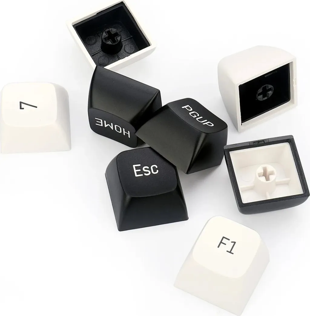 Keycaps Redragon A132 PBT Doubleshot, 150 copë, bardhë-e zezë - 12