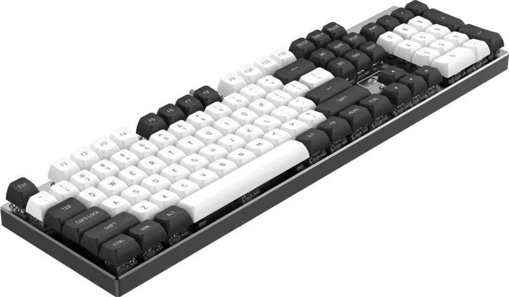 Keycaps Redragon A132 PBT Doubleshot, 150 copë, bardhë-e zezë - 5
