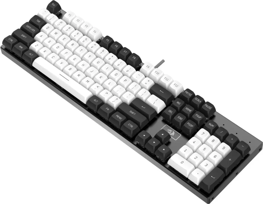 Keycaps Redragon A132 PBT Doubleshot, 150 copë, bardhë-e zezë - 6
