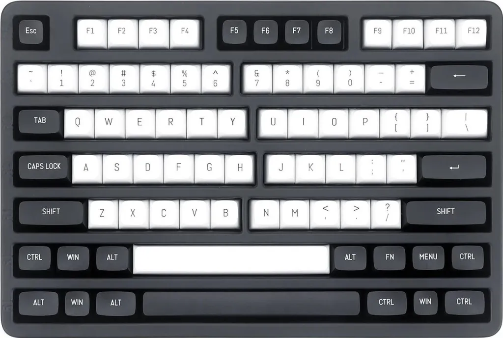Keycaps Redragon A132 PBT Doubleshot, 150 copë, bardhë-e zezë - 7