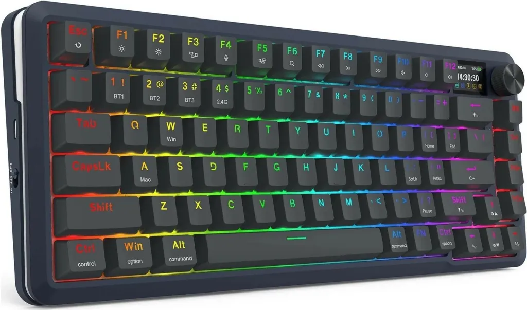 Tastierë Redragon Flekact K708-RGB-PRO, RGB, mekanike, e zezë - 2