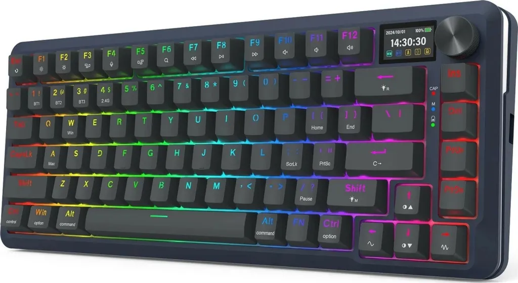 Tastierë Redragon Flekact K708-RGB-PRO, RGB, mekanike, e zezë - 3