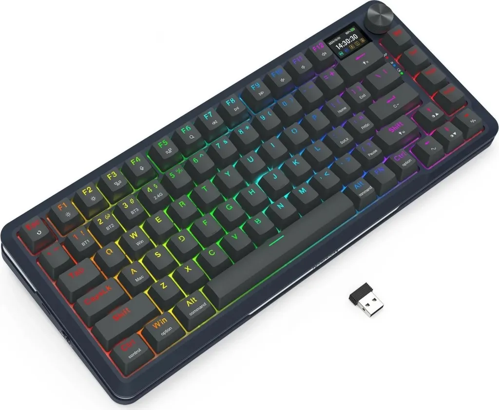 Tastierë Redragon Flekact K708-RGB-PRO, RGB, mekanike, e zezë - 5