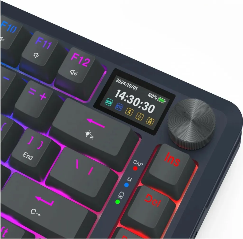 Tastierë Redragon Flekact K708-RGB-PRO, RGB, mekanike, e zezë - 10