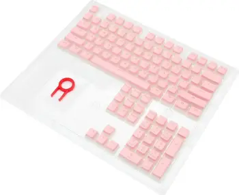 Keycaps Redragon A130 PBT Doubleshot, 104 copë, bardhë