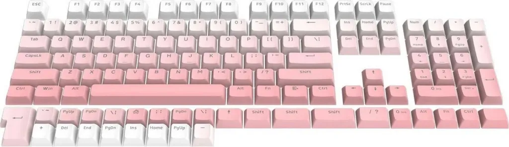 Keycaps Redragon A139, 104 taste, rozë - 2
