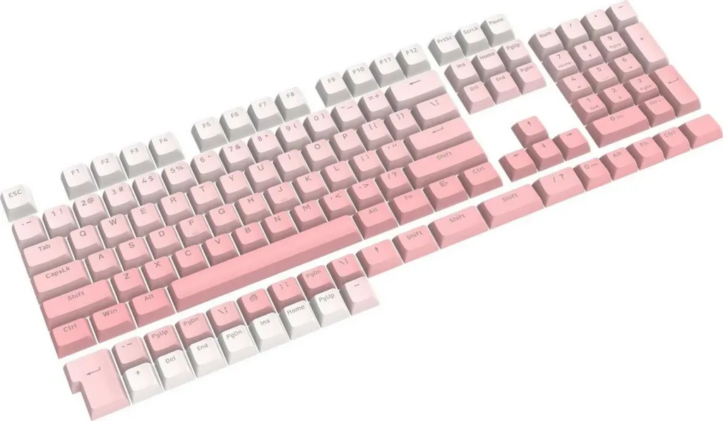 Keycaps Redragon A139, 104 taste, rozë - 3