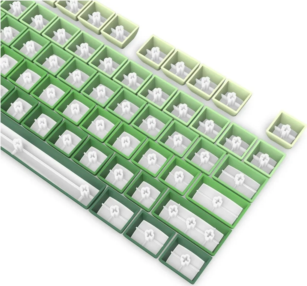 Keycaps Redragon A140, 104 taste, mikrofon, gjelbër - 5