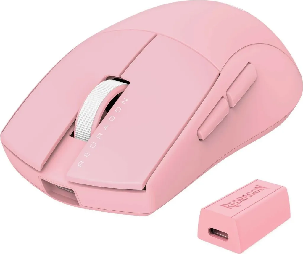 Maus ergonomik Redragon M916P-PRO-4K K1NG, wireless, rozë - 8