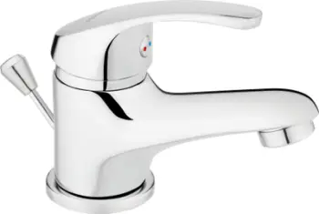 Rubinet lavamani Ferro Basic, me valvul automatike, krom