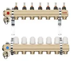 Shpërndarës termoizolues Ferro RZP1", 4 drejtime, i zi