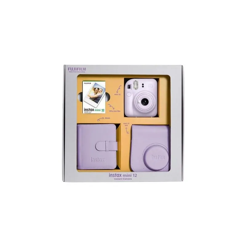 Instax Mini 12 Bundle Box (Lilac Purple) - 1