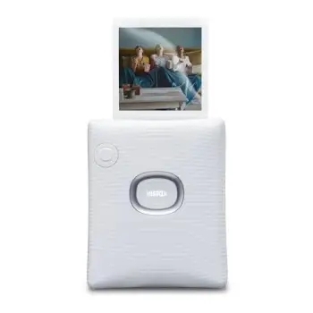 Printer fotografik portativ Fujifilm Instax Square Link, Bluetooth, format katror Instax, i bardhë