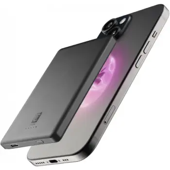 Powerbank Cellular Line Char Emer.5000 MagSafe 5000mAh, wireless, gri