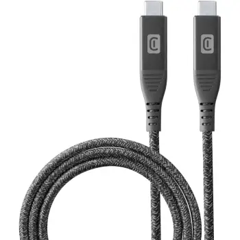 Kabllo USB-C në USB-C Cellular Line 1m, 10Gbps, 100W, e zezë