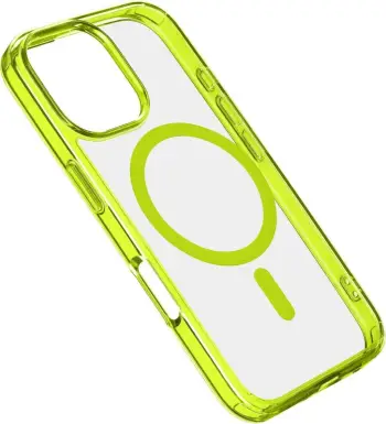 Mbështjellës Cellular Line ICONIC MAG për iPhone 16 Pro, MagSafe, lime