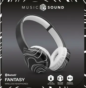 Kufje Bluetooth Cellularline Music & Sound Fantasy Wave, wireless, mikrofon, e zezë