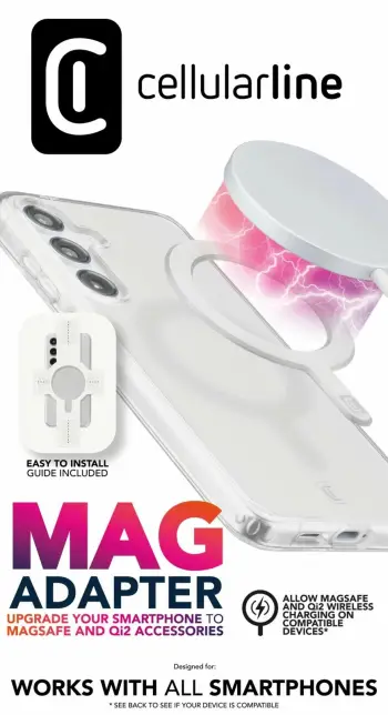 Unazë magnetike Cellular Line, universal, e bardhë