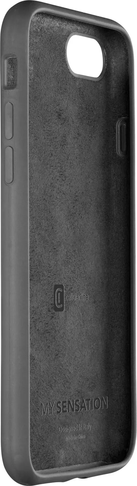 Mbështjellës Cellular Line SENSATION për iPhone 6/7/8/SE, silikon, zi - 2
