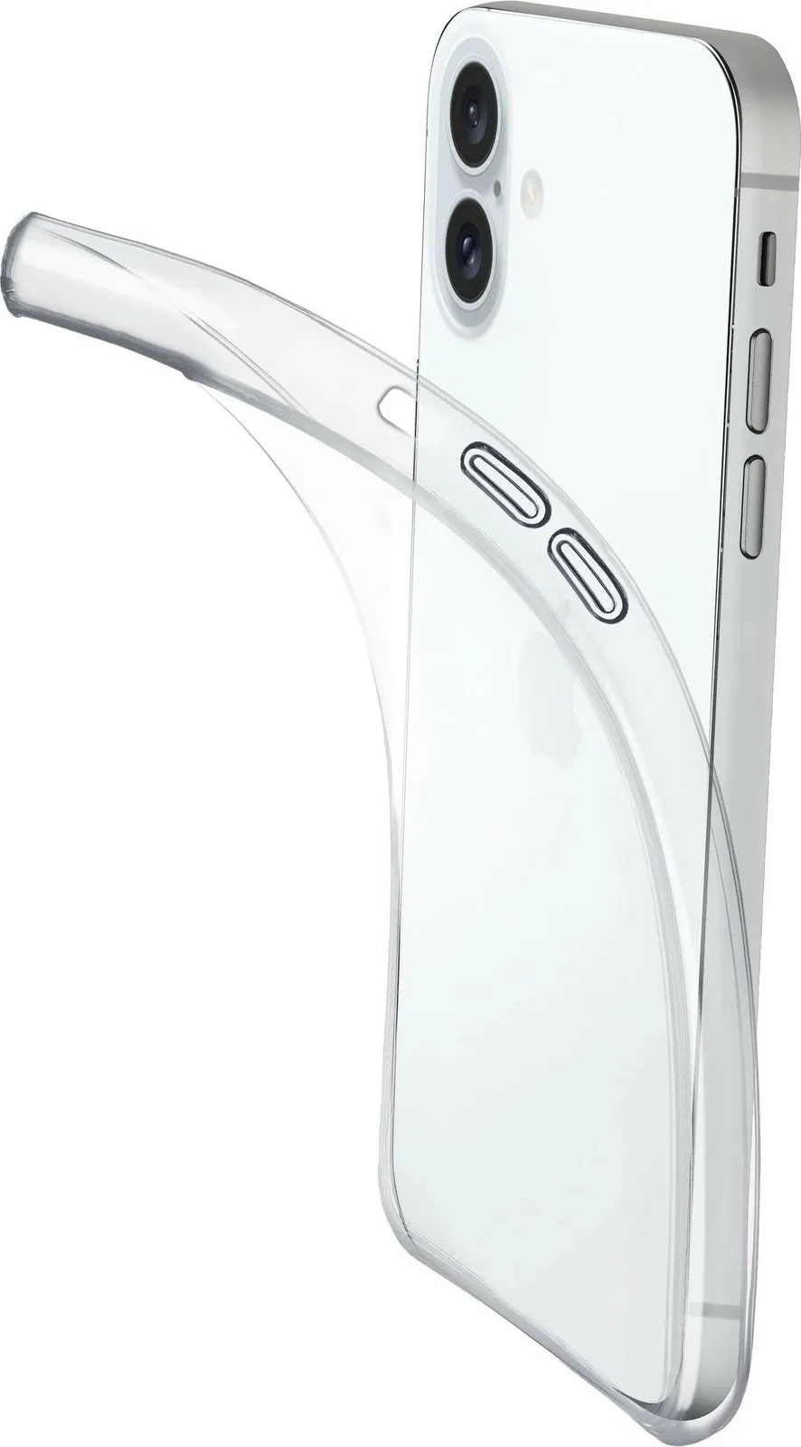 Mbështjellës Cellular Line për iPhone 16, transparent, gome, 6.1 inch - 1