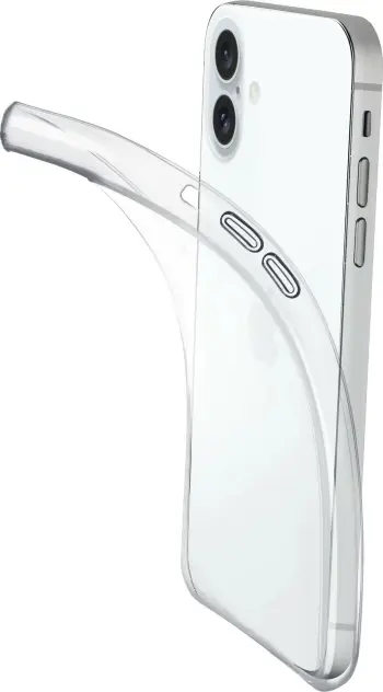Mbështjellës Cellular Line për iPhone 16, transparent, gome, 6.1 inch