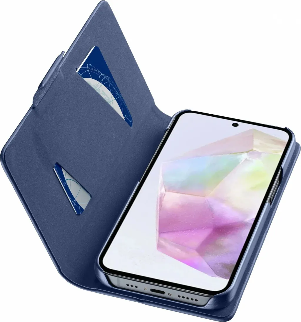 Mbështjellës Cellular Line folio për Samsung, 6.6 inch, ngjyrë kaltër - 1