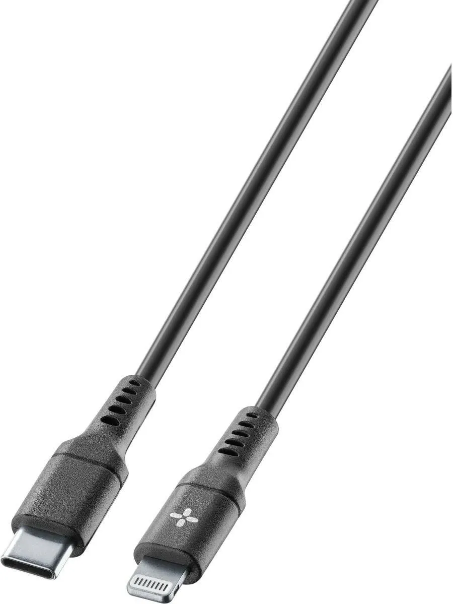 Kabllo USB-C në Lightning Cellular Line Ploos 1m e zezë - 1