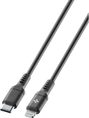 Kabllo USB-C në Lightning Cellular Line Ploos 1m e zezë