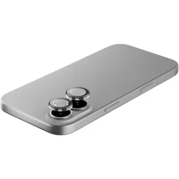 Mbrojtës kamerë Cellularline për iPhone 17 17 Pro 17 Pro Max, unazë xhami, transparente