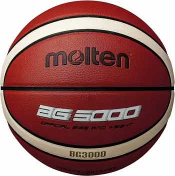 Top basketbolli Molten B6G5000, madhësia 6, lëkurë natyrale, ngjyrë kafe