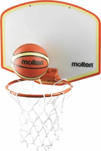 Set mini basketbolli Molten KB100V12, tabelë me kosh, top mini, shumëngjyrësh