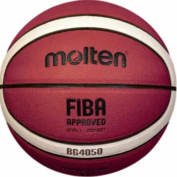 Top basketbolli Molten Fiba B5G4050, madhësia 5, lëkurë sintetike, kafe