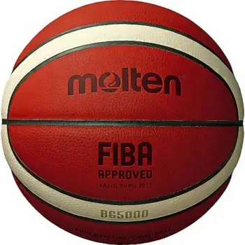 Top basketbolli Molten B7G5000 BG5000, madhësia 7, lëkurë natyrale, kafe