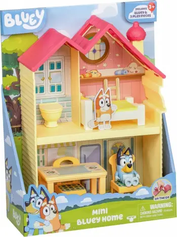 Set lodrash Polly Pocket Bluey Family Home, figurina mini, shtëpi lojërash, shumëngjyrëshe