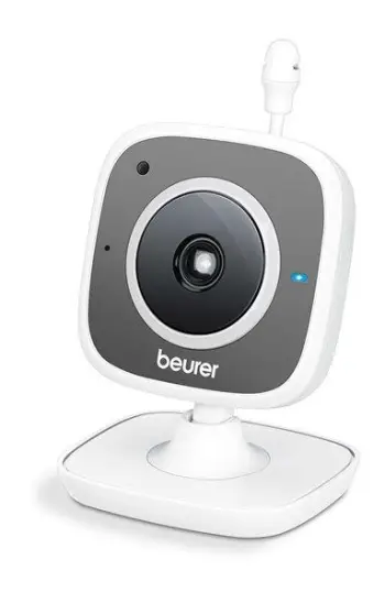 Monitor për bebe BEURER BY 88, Wi-Fi, CareCam, e bardhë/hirtë