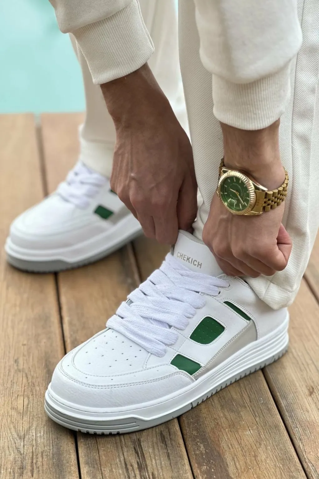 Atlete për meshkuj, Chekich 2410 CBT Avax White/Green - 1