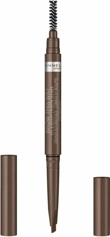 Laps për vetulla Rimmel Brow This Way 002, 0.25g, kafe mesatare