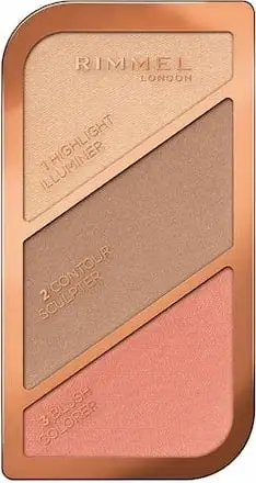 Paletë grimi për konturë Rimmel Kate Sculpting Kit, 002 Coral Glow, 18.5g