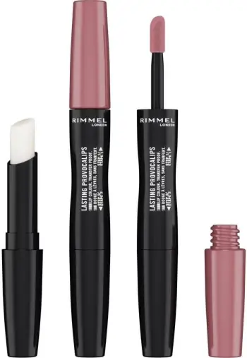 Buzëkuq i lëngshëm Rimmel Lasting Provocalips 400 Grin & Bare It, qëndrueshmëri e gjatë, finish me shkëlqim