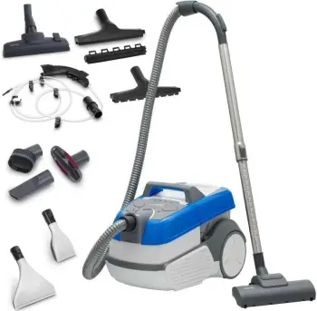 Fshesë me korrent Zelmer ZVC9150D, 5.2L, pastrim i thatë dhe i lagësht, e bardhë blu gri