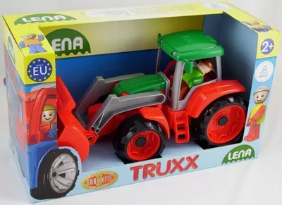 Lodër traktor Lena Truxx 04417, 2+, e kuqe - 1