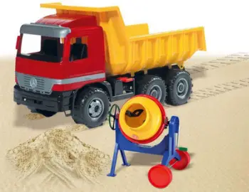 Lodër kamion Lena Tipper Truck 02031, 63cm, i kuq / i verdhë