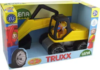 Lodër për fëmijë Lena TRUXX BACKHOE, i verdhë