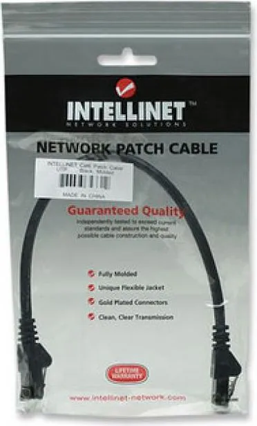 Kabllo rrjeti Intellinet Network Solutions, CAT6, UTP, 0.5m, e zezë - 1