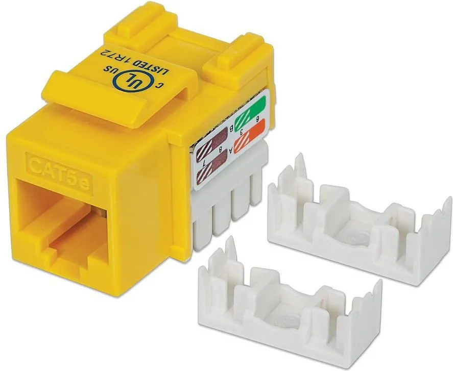 Modul rrjeti Intellinet Network Solutions, Cat.5e, UTP, RJ45, i verdhë - 1