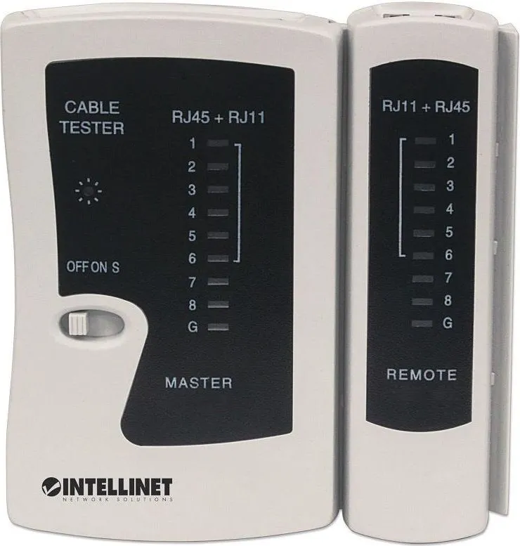 Tester për kabllo Intellinet Network Solutions 780087, RJ45/ RJ12/ RJ11 - 1
