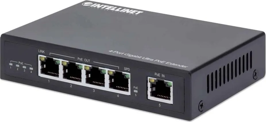 Aksesor për rrjet Intellinet Network Solutions Extender Ultra PoE Gigabit, 802.3at/af - 1